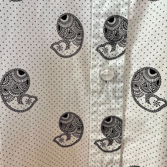Wave & Wing Mens Patterned Shirt 15.5 - Picture 5 of 5